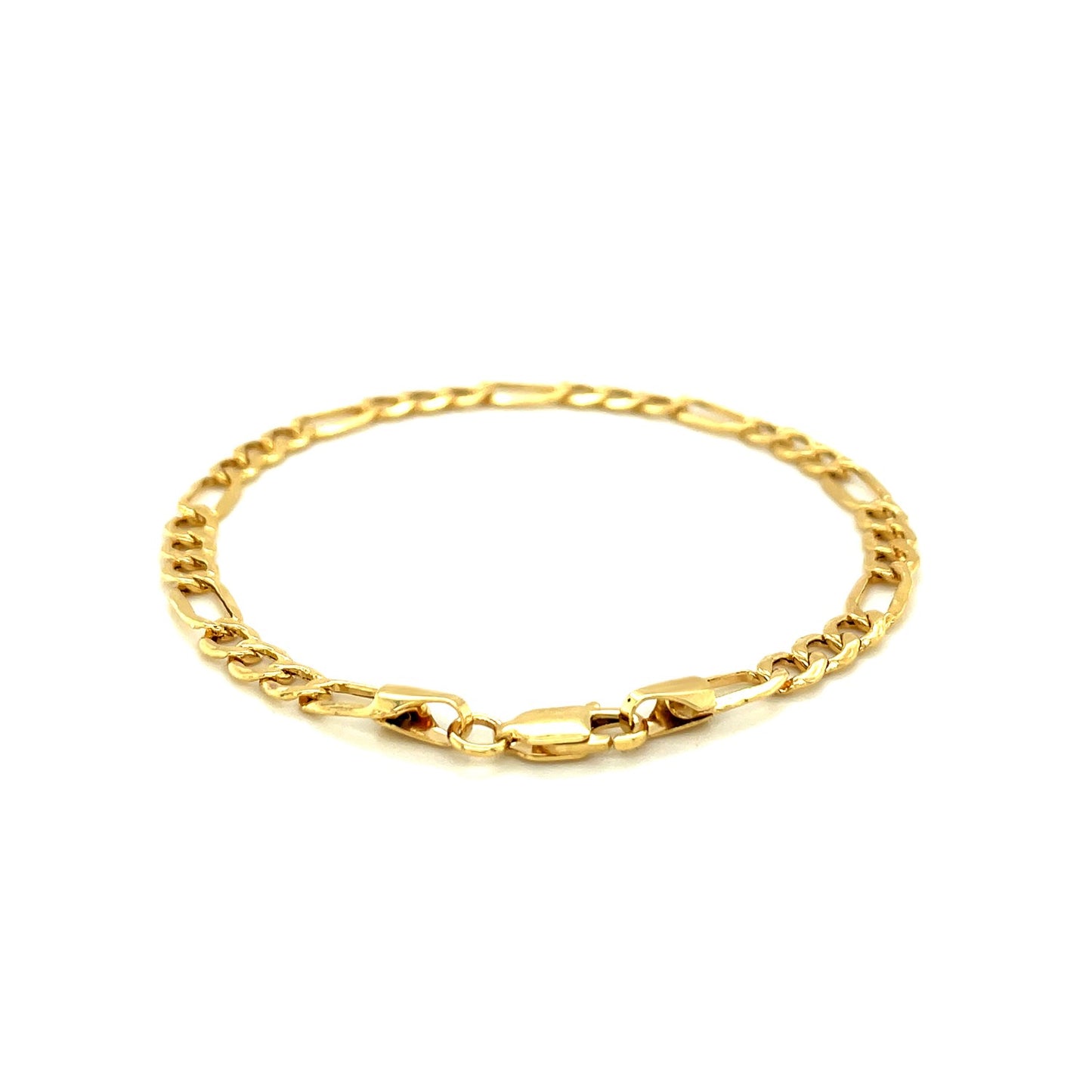 4.6mm 14k Yellow Gold Lite Figaro Bracelet