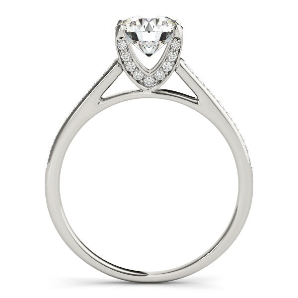 14k White Gold Diamond Engagement Ring With Cathedral Design (1 1/3 cttw)