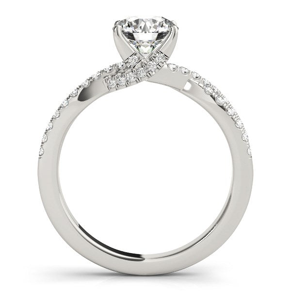 14k White Gold Fancy Prong Split Shank Diamond Engagement Ring (1 1/4 cttw)